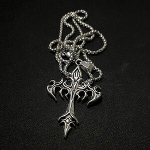 Y2K Necklace tuff ass cross
